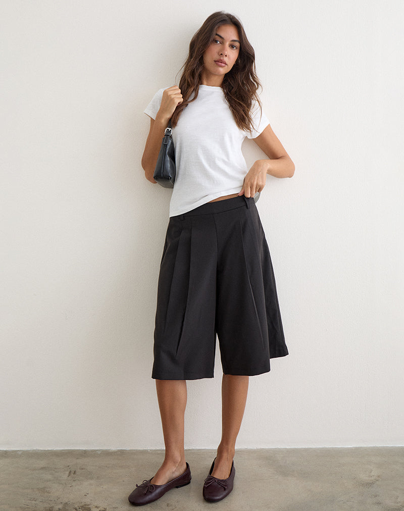 Image of Bawita Bermuda Short in Tailoring Black