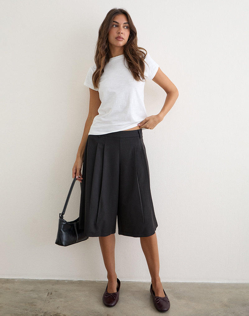 Image of Bawita Bermuda Short in Tailoring Black