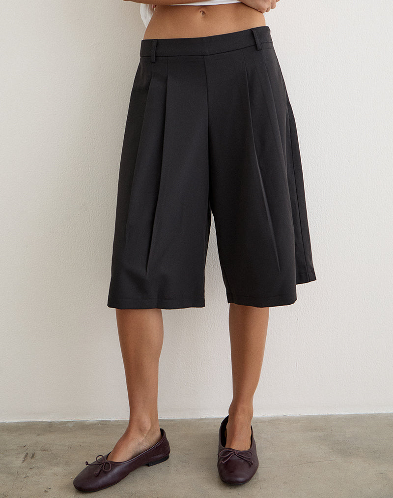 Image of Bawita Bermuda Short in Tailoring Black