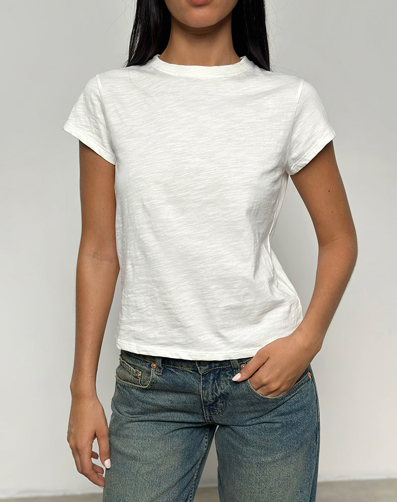 Clio Baggy Tee in Ivory