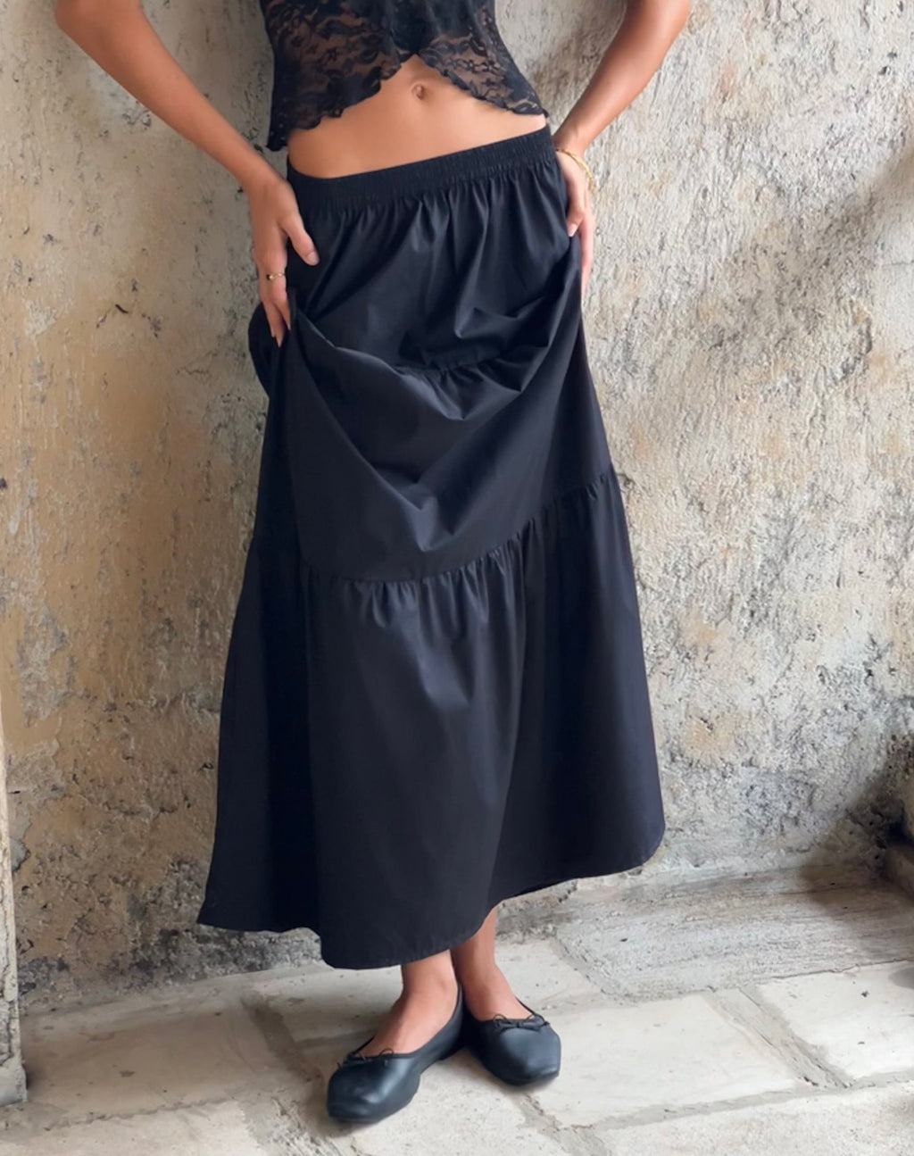 Remax Maxi Skirt in Black