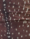 Mesh Deer Print Brown