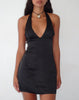 Image of Coda Slip Dress in Satin Black