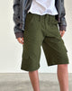 Image of Dallas Longline Cargo Shorts in Dark Olive