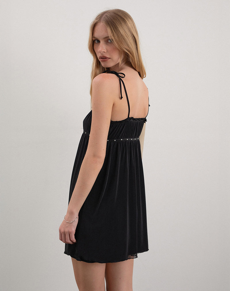 Image of Damiera Mini Dress in Black