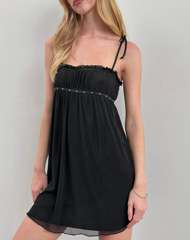 Image of Damiera Mini Dress in Black