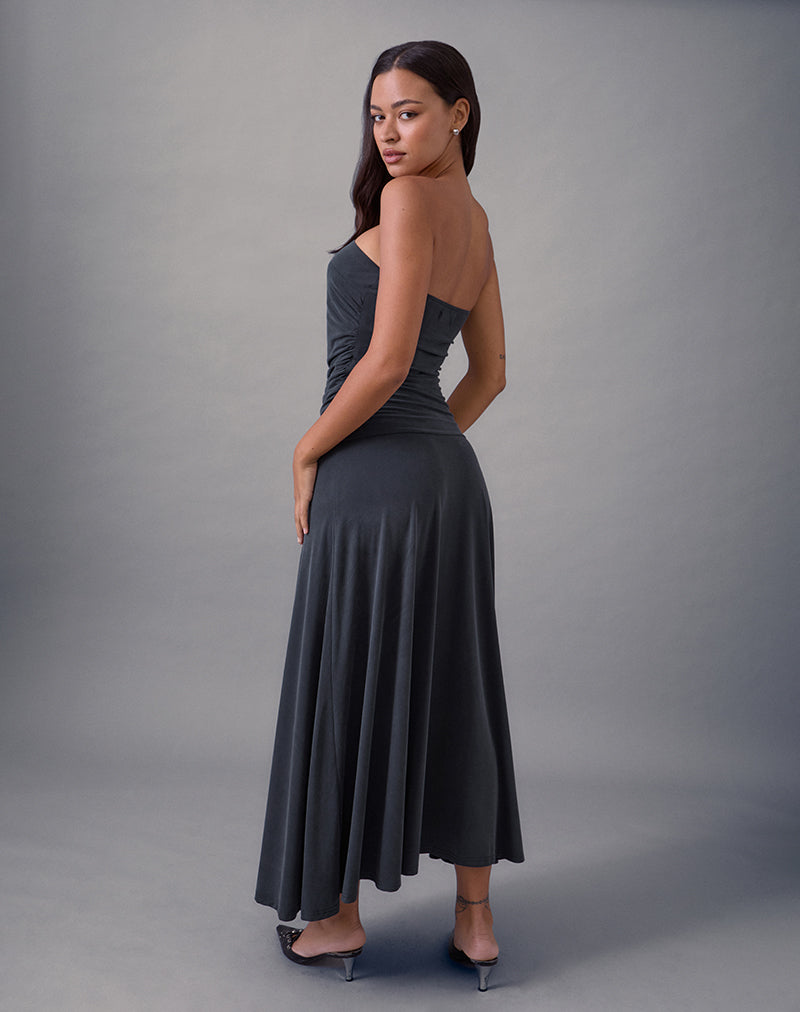 Image of Darmi Maxi Dress in Cupro Granite