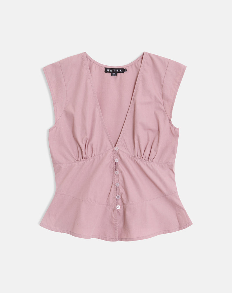 Image of Devlon Blouse in Dusty Rose