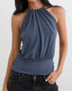 Image of Diraka High Neck Top in Jersey Ocean Storm