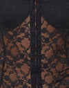 Black Canina Rose Lace