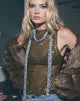 Image of Dudley Vest Top in Sequin Knit Olive