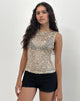 Image of Dudley Vest Top in Sequin Mesh Gold