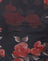 Watercolour Rose Black