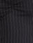 Pinstripe Black with Leopard Binding
