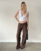 Image of Low Rise Parallel Jeans in Dark Chocolate