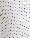 White with Micro Polka Black