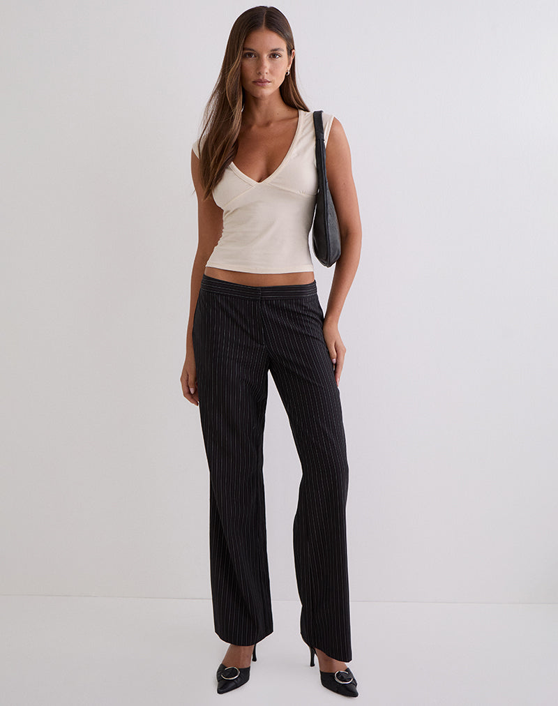 Image of Emberly Plunge Top in Tofu