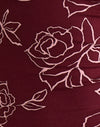 Outline Rose Maroon