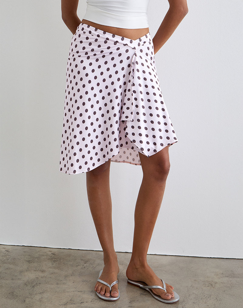 Image of Esmeray Midi Skirt in Retro Polka Dot
