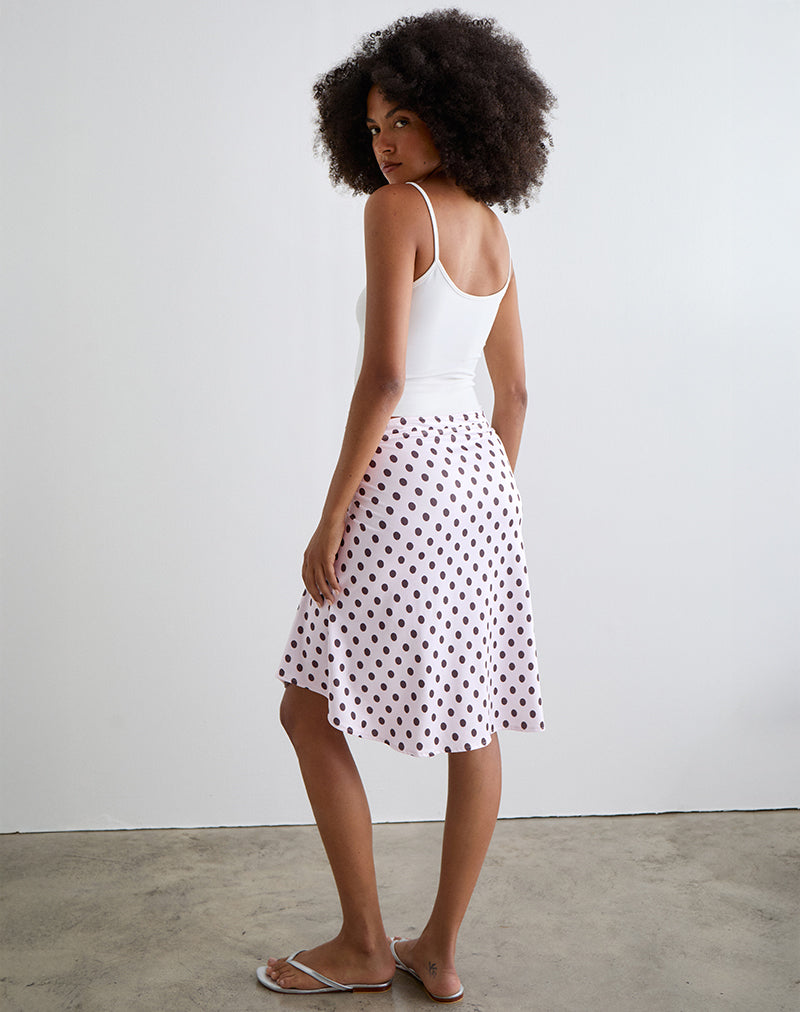 Image of Esmeray Midi Skirt in Retro Polka Dot