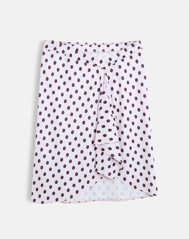 Esmeray Midi Skirt in Retro Polka Dot