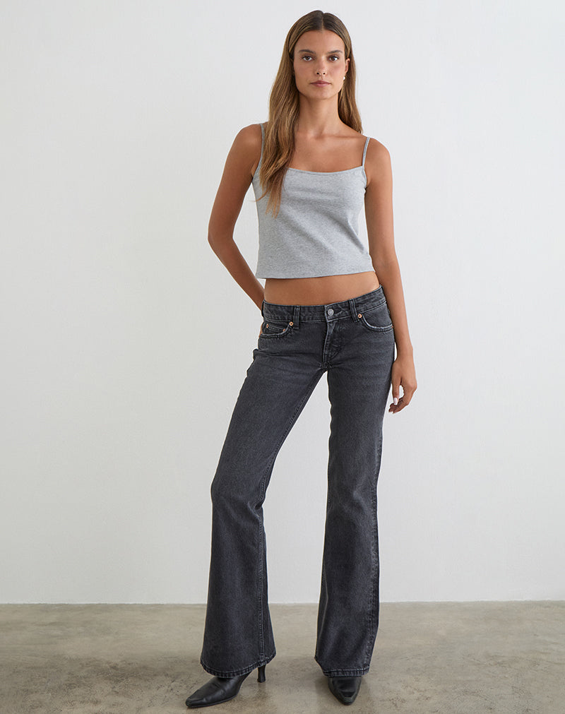 Vintage Black Extra Low Rise Flare Leg Denim Jeans | Extra Low Rise ...
