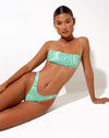 Image of Farida Bikini Bottom in 70s Ripple Green