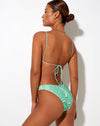 Image of Farida Bikini Bottom in 70s Ripple Green