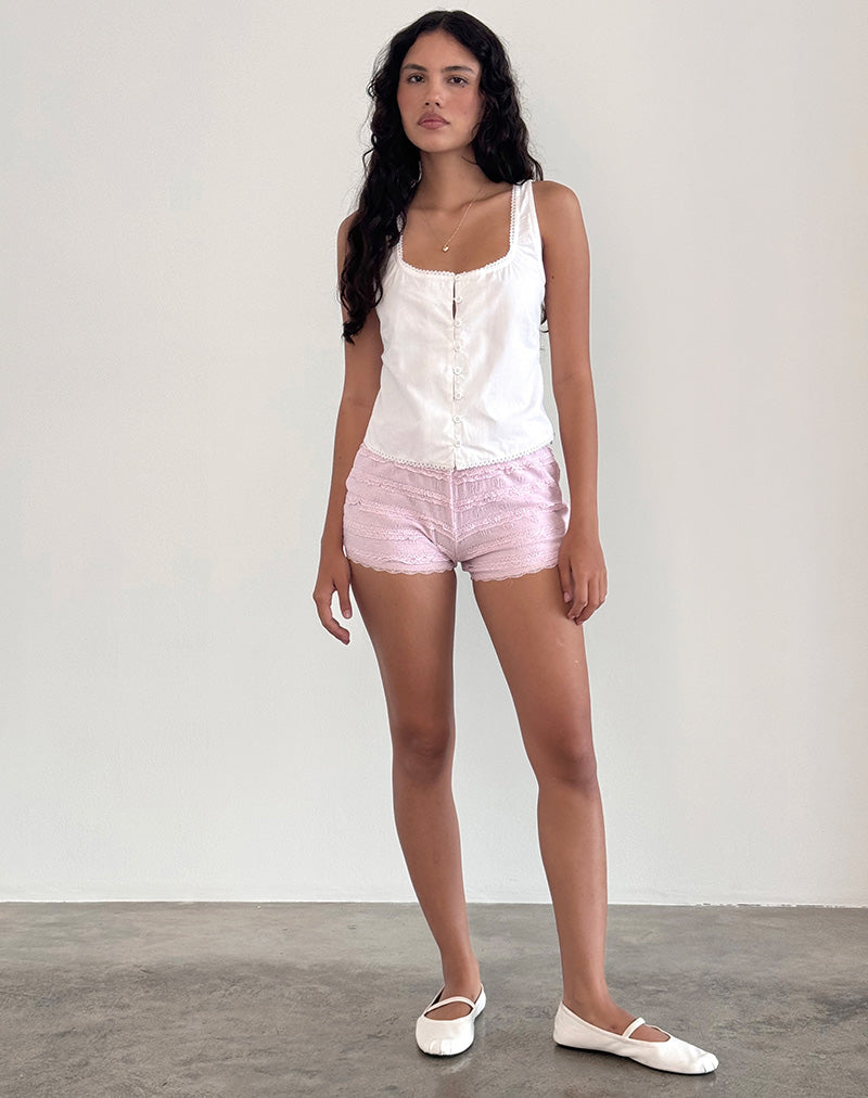 Image of Fawn Top in Poplin White
