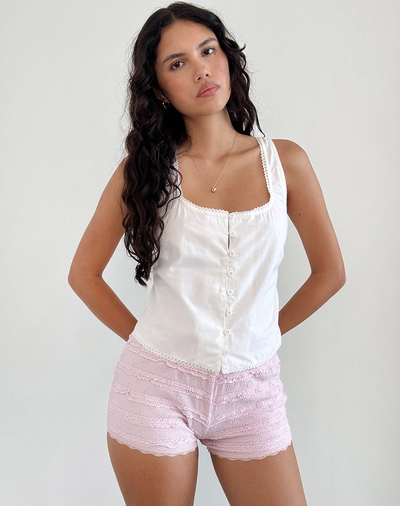 Image of Fawn Top in Poplin White