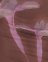 Blurred Floral Print Brown