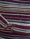  Horizontal Stripe Maroon Navy Shimmer