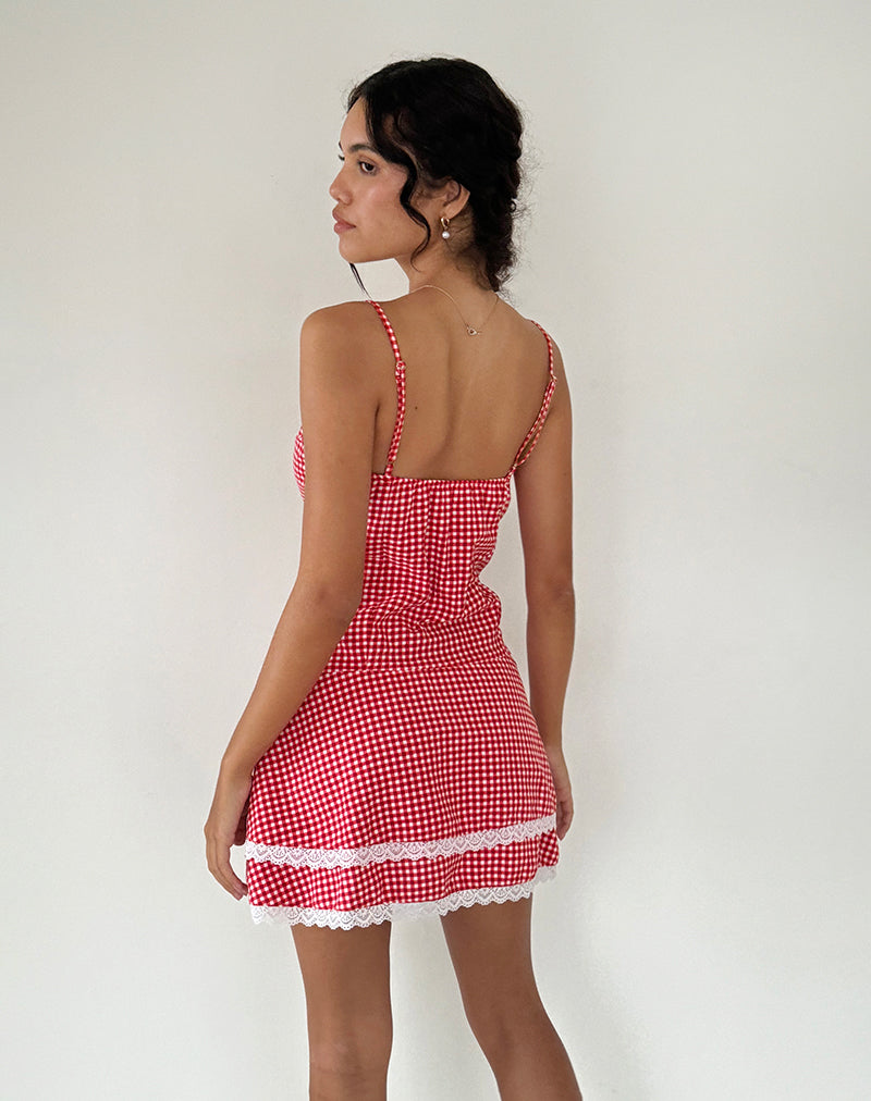 A gingham dress best sale