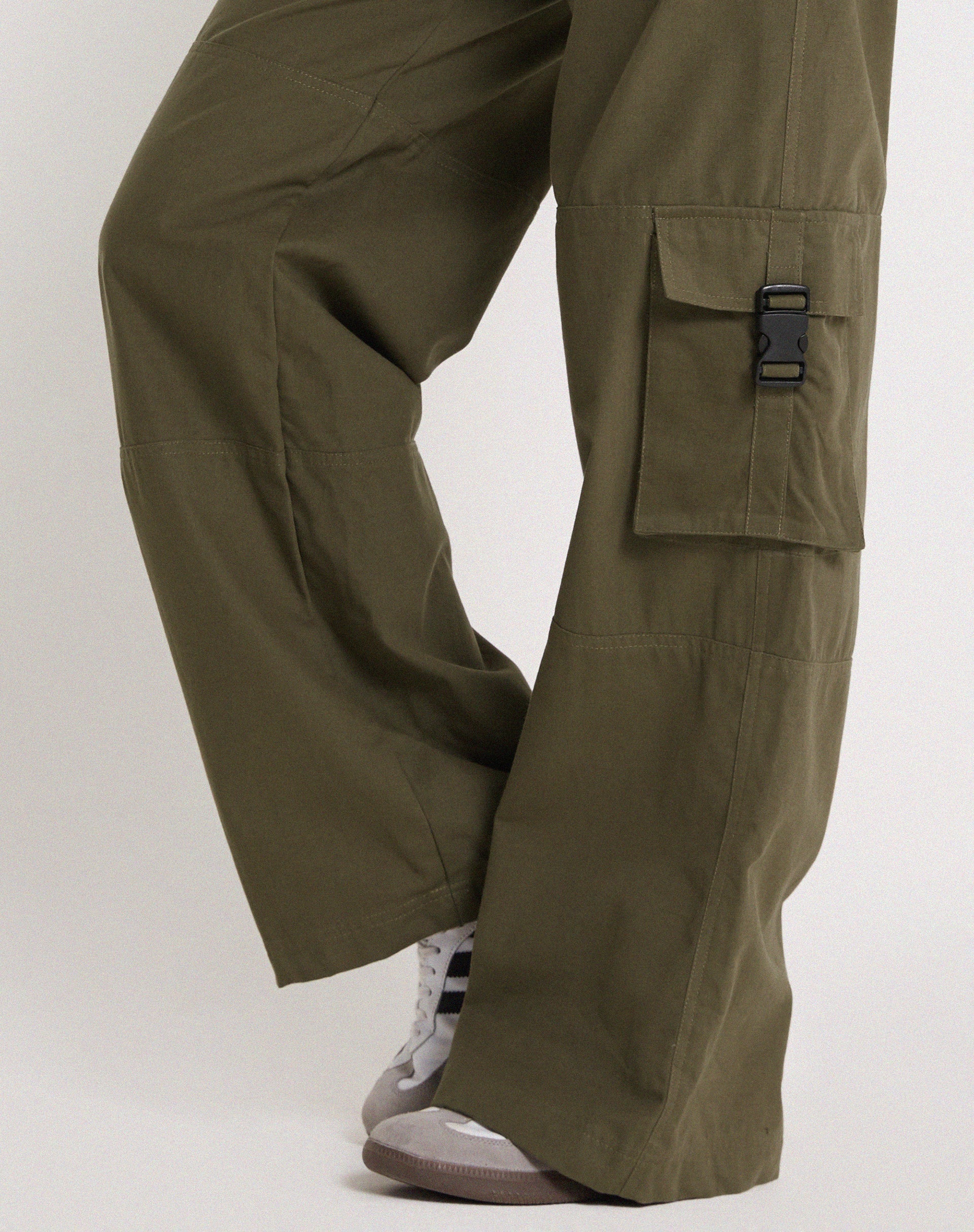 image of Freddy Low Rise Cargo Trouser in Military Khaki