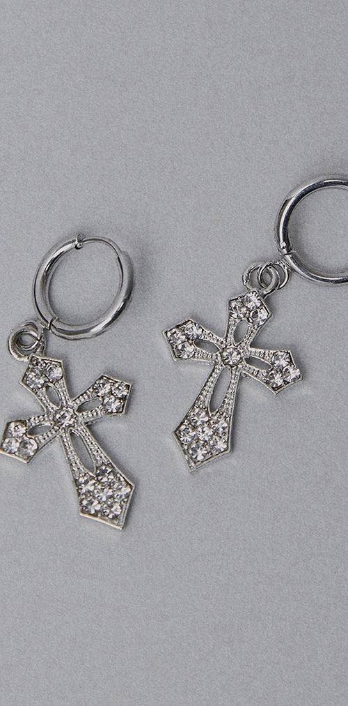 Image of Gaia Cross Earrings by Gemini Jewels