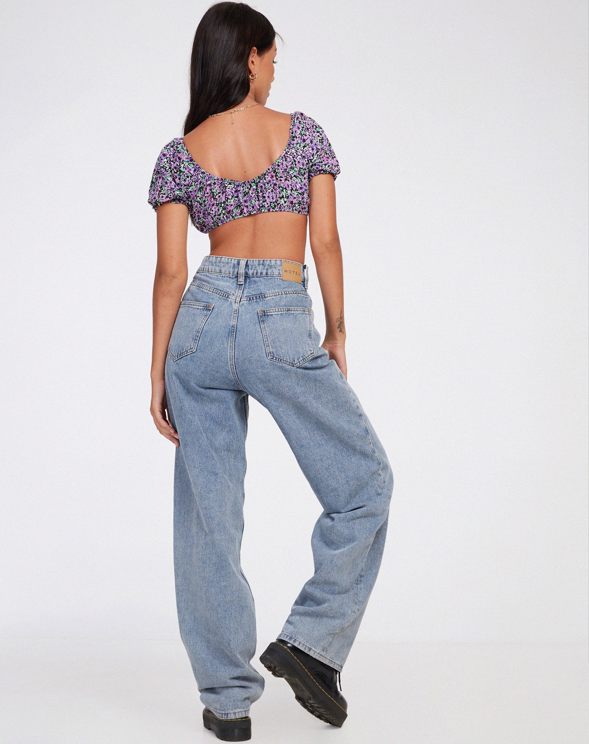 image of Haenji Crop Top in Lilac Blossom