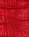 Red Drape Mini Sequin