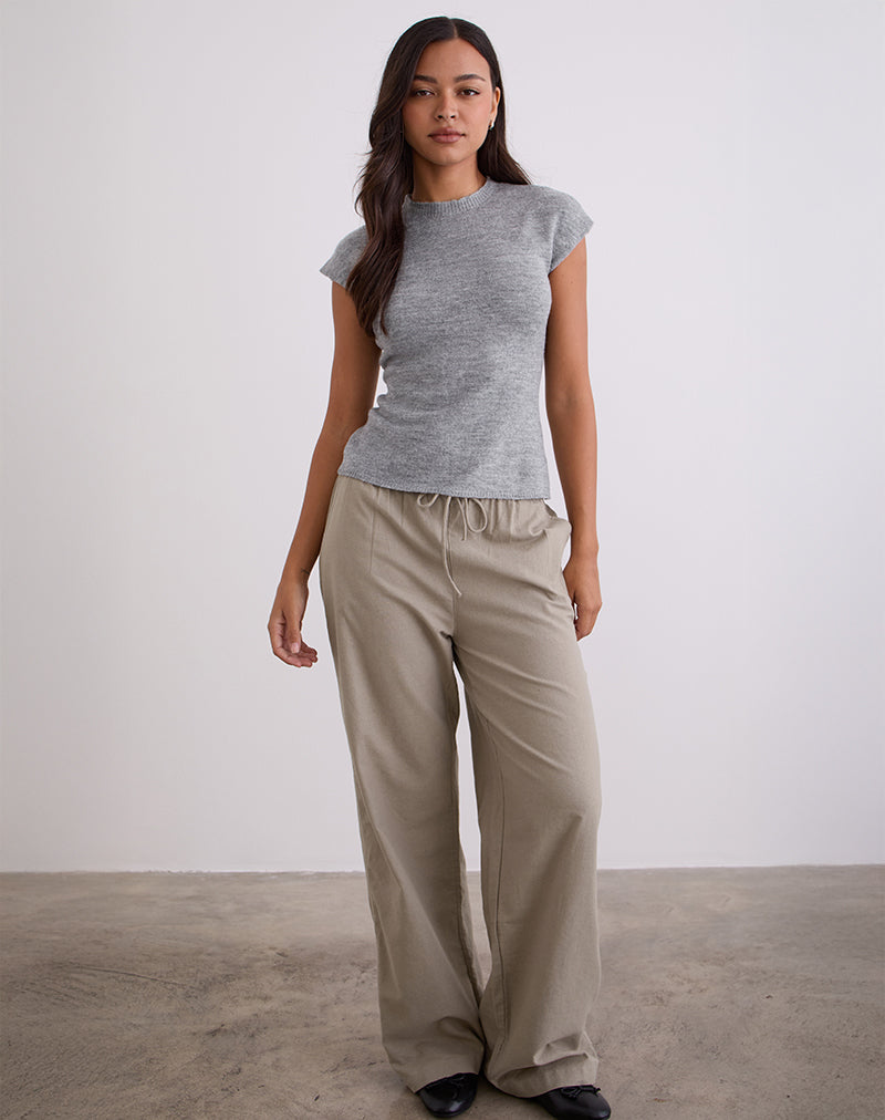 Image of Hanuva Top in Knit Grey