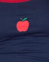 Navy Red Binding Apple