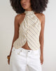 Image of Iggya Top in Tilt Lines Beige