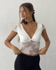 Image of Prili Plunge Top in Lace Ivory