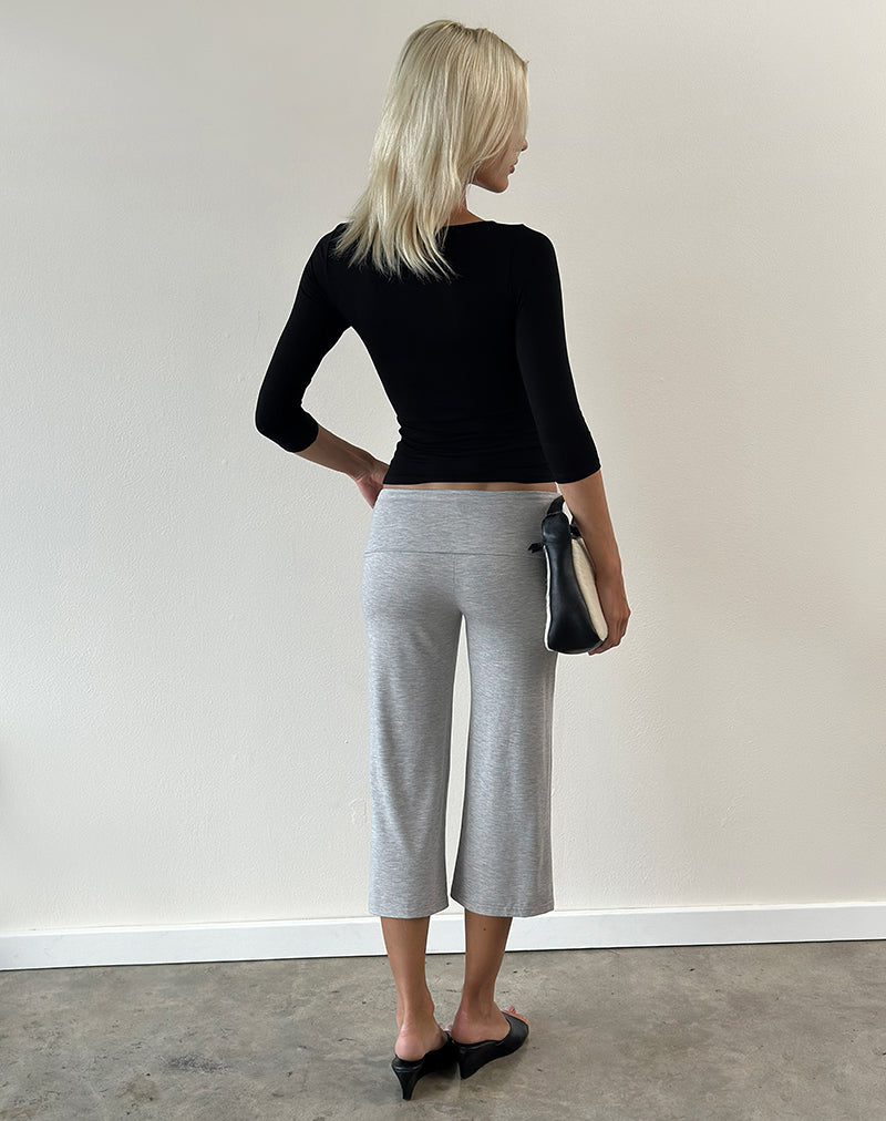 Image of Wanti Capri Trouser in Cupro Grey Marl