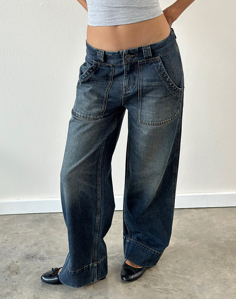 Utility Carpenter Jeans in Aged Mid Blue