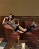Image of Ione Quarter Sleeve Top in Rar Leopard Brown
