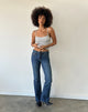 Image of Rigid Low Rise Flare Jeans In Mid Blue Used