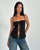 Image of Jastipa Longline Butterfly Top in Black