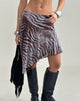 Image of Jenny Midi Skirt in Printed Mesh Wild Animal Brown