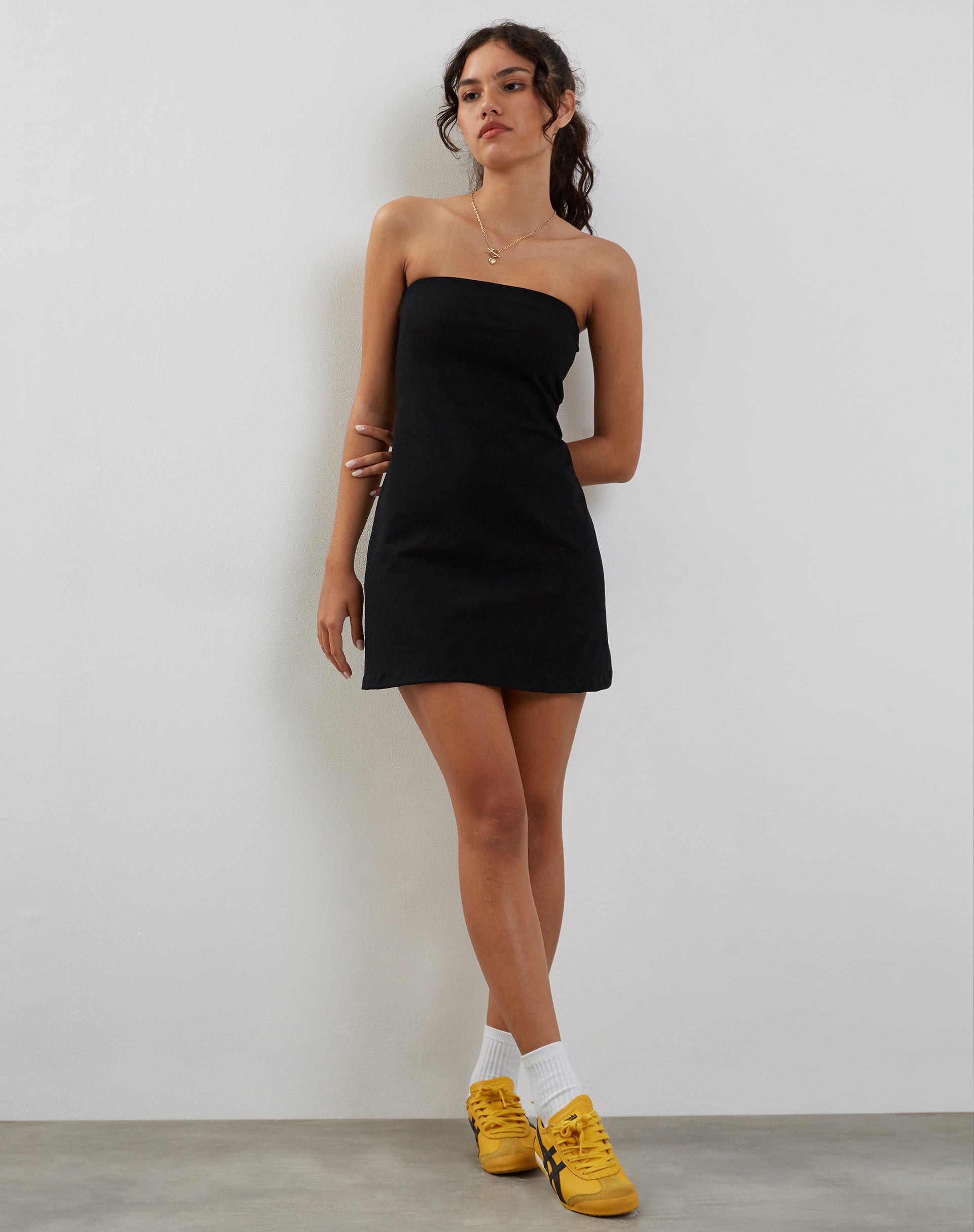 Image of Jeriah Bandeau Mini Dress in Black