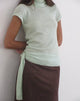 Image of Jian Top with Buckle Waist in Sheer Knit Mint