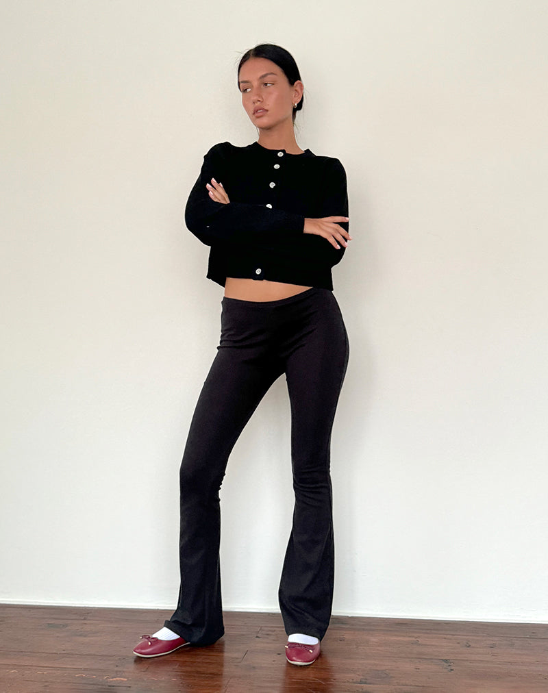 Zovey Flare Trouser in Black